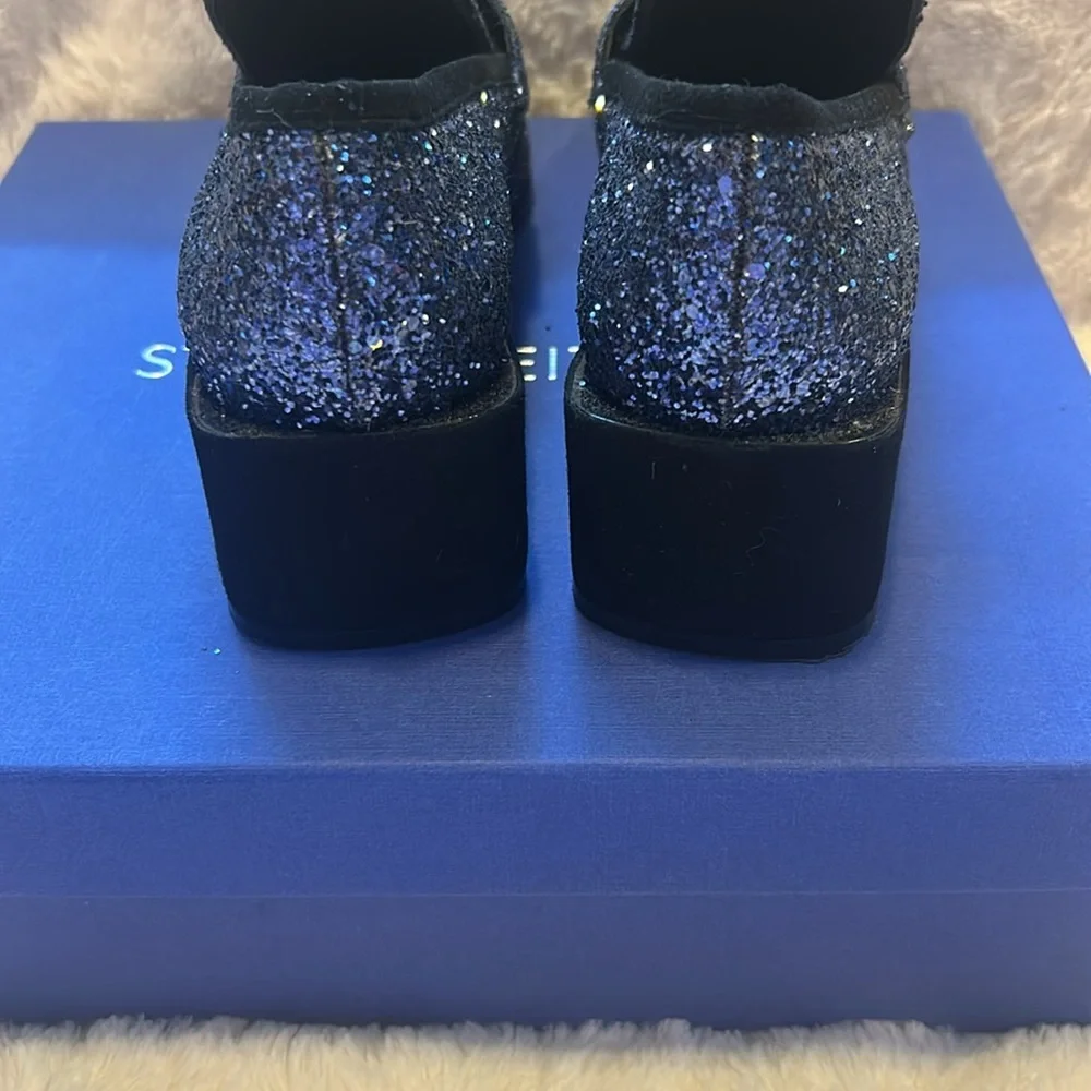 Stuart Weitzman blue glitter *LIKE NEW* shoes - Picture 3 of 7